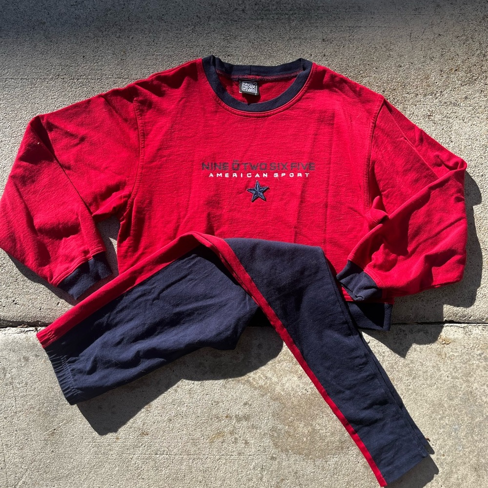 Vintage Nine O Two Six Five 1990s Skate Sweatsuit Set